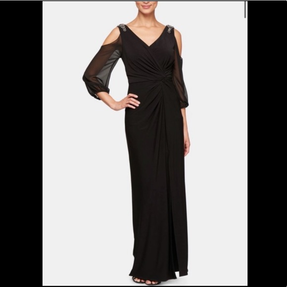 Black 8Petite Alex Evening Dress - Picture 8 of 8